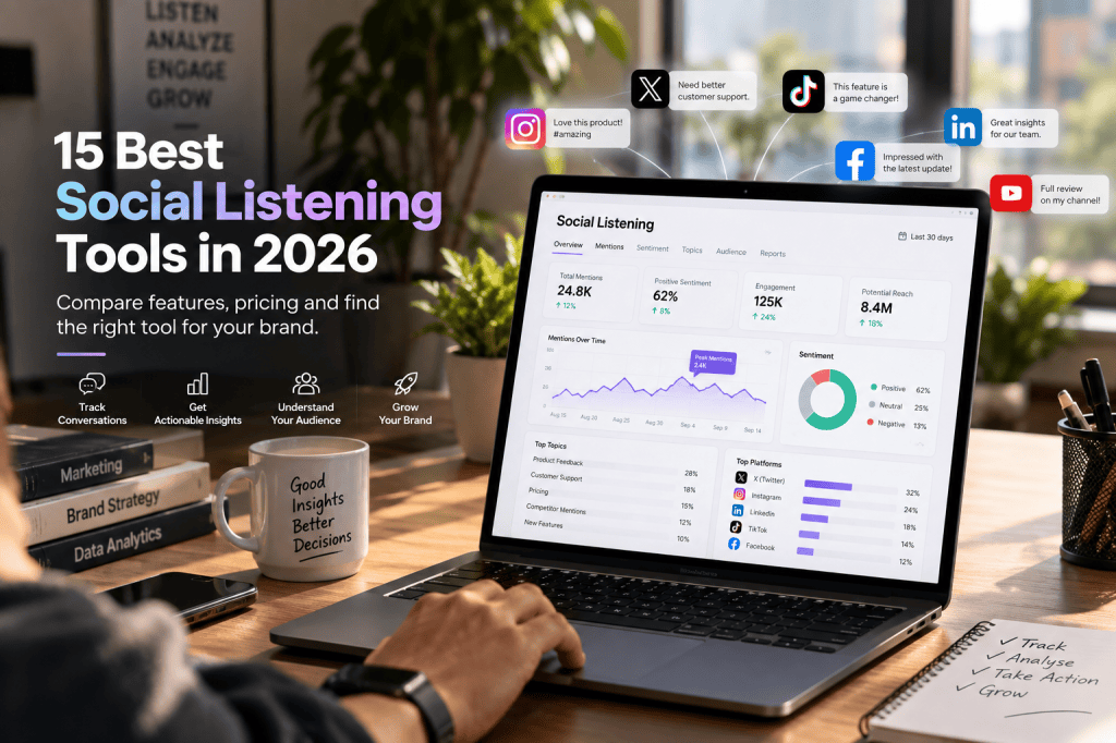 15 Best Social Listening Tools in 2026 (Compared, With Real Pricing)