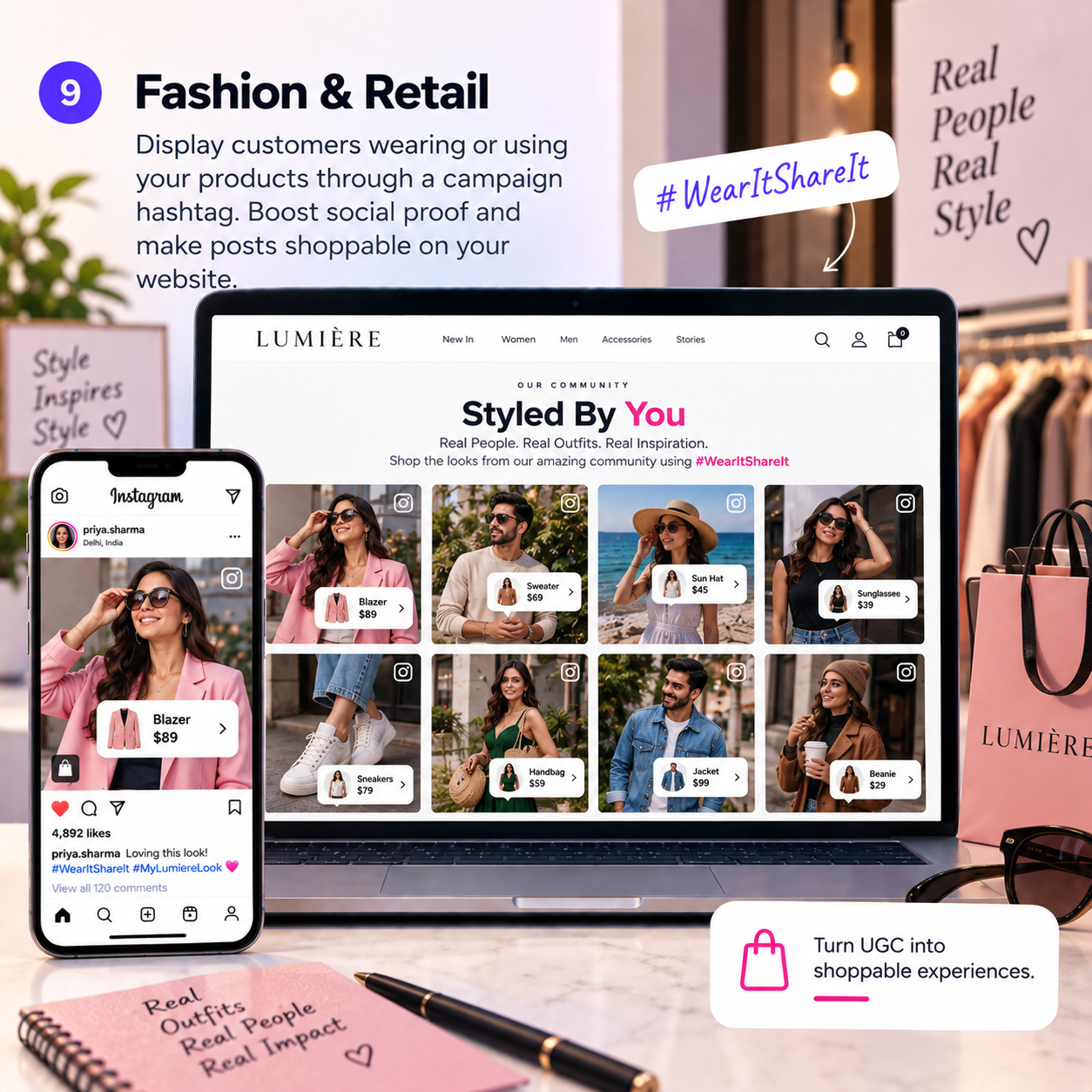 How to add ig hashtag feed on website