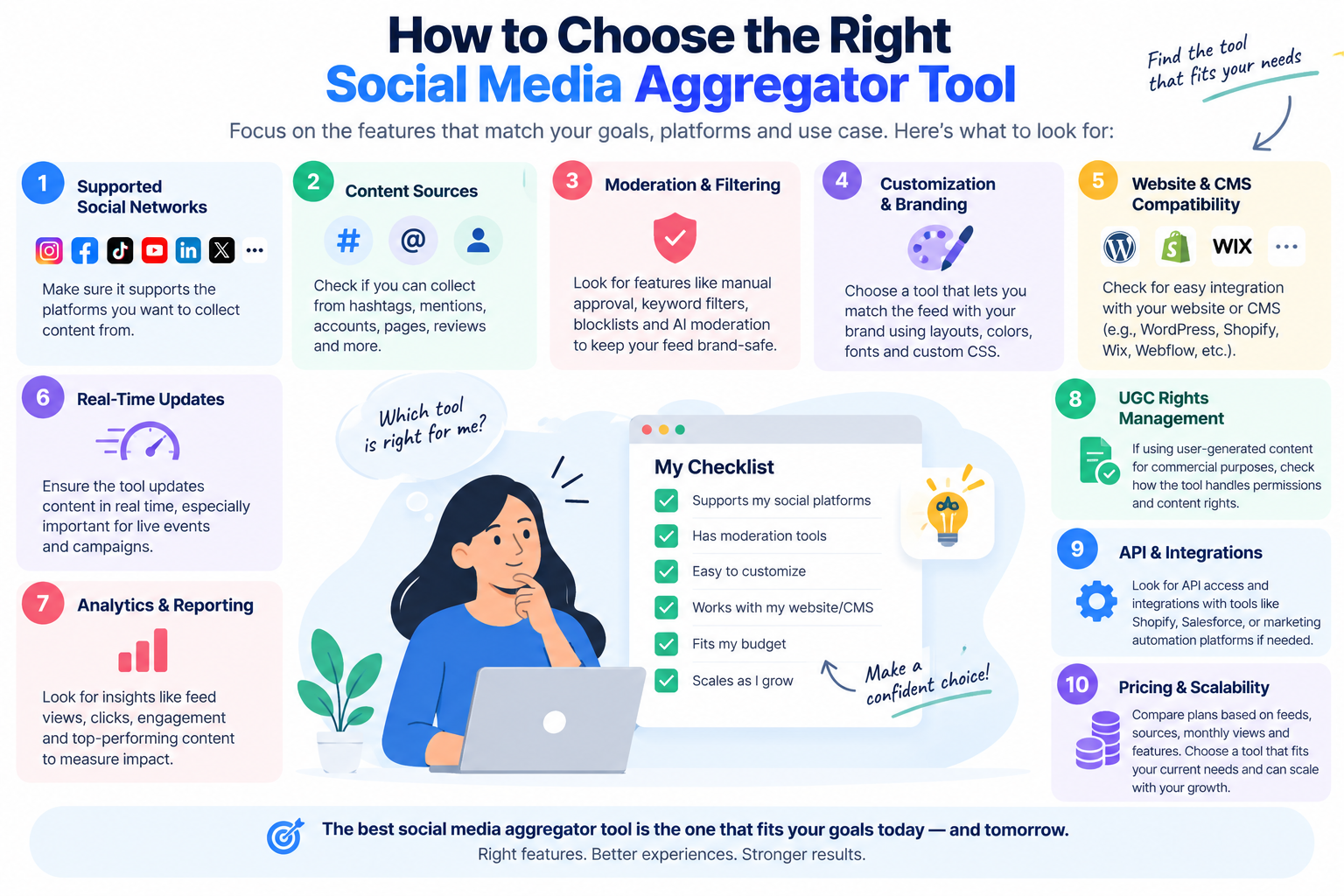 how to choose the right social media aggregator tool?