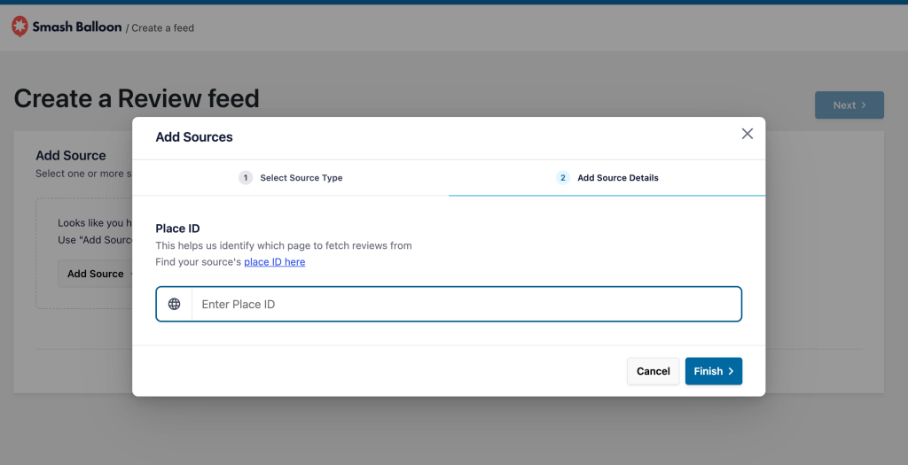 Reviews feed widget plugin by smash balloon