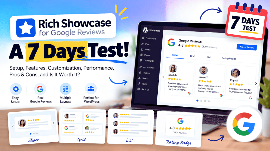 Rich showcase for google reviews≥