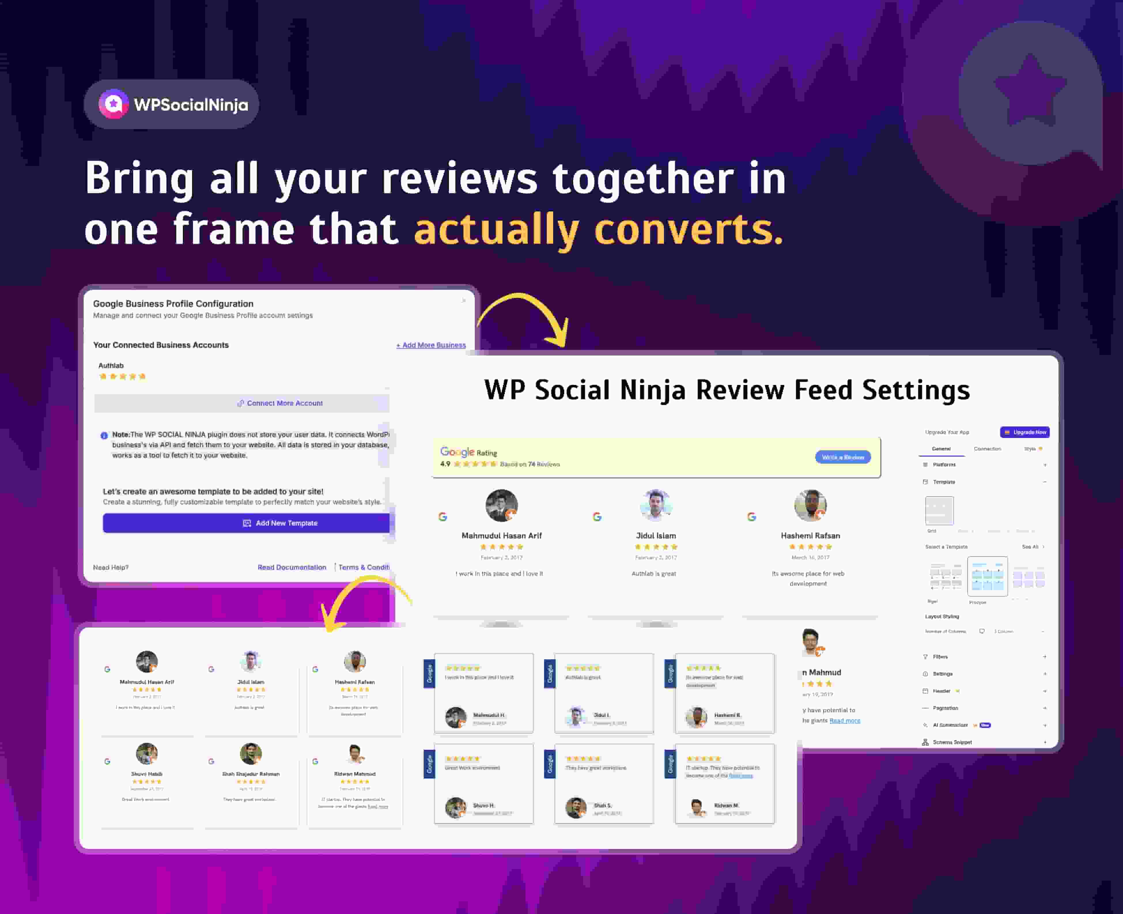 social media widget by WP social ninja