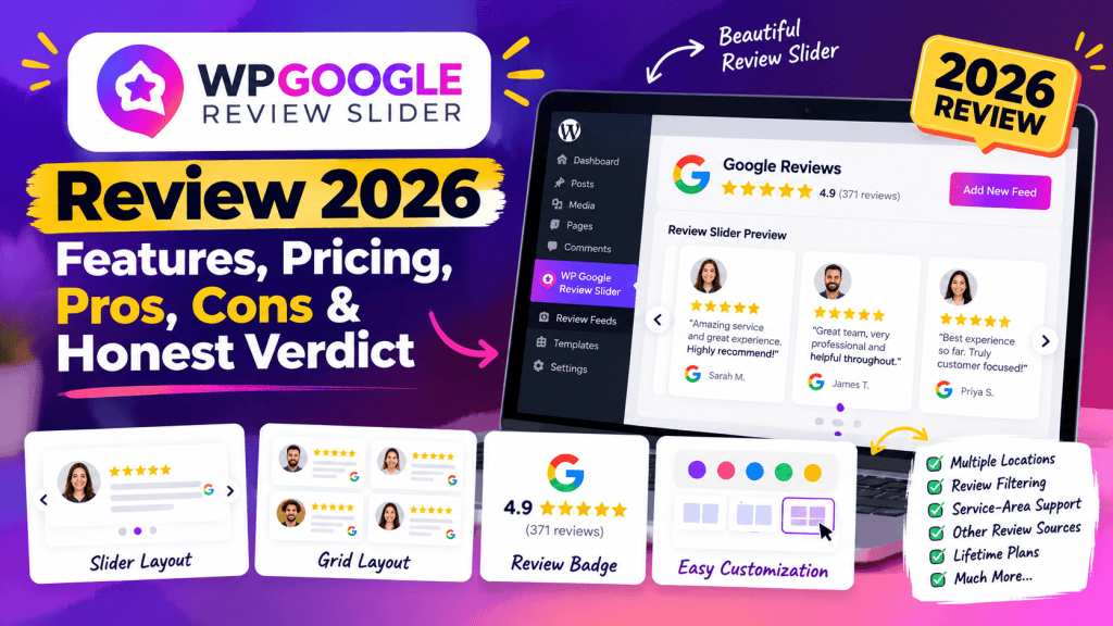 WP Google Review Slider 2026 Review