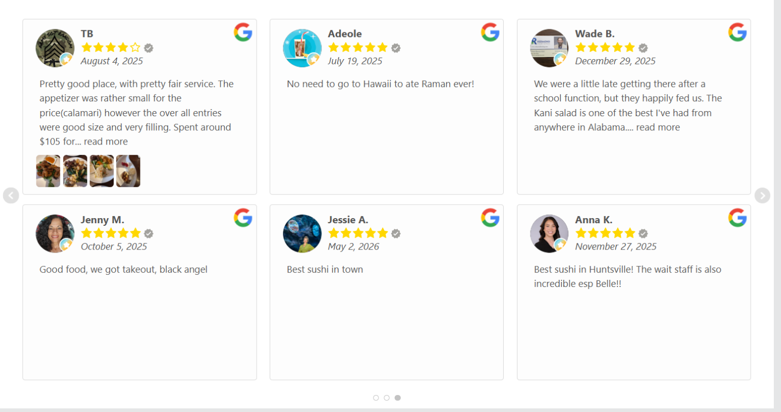 WP google reviews slider review
